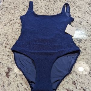 NWT Onia Kelly Navy Blue One Piece Sz Small